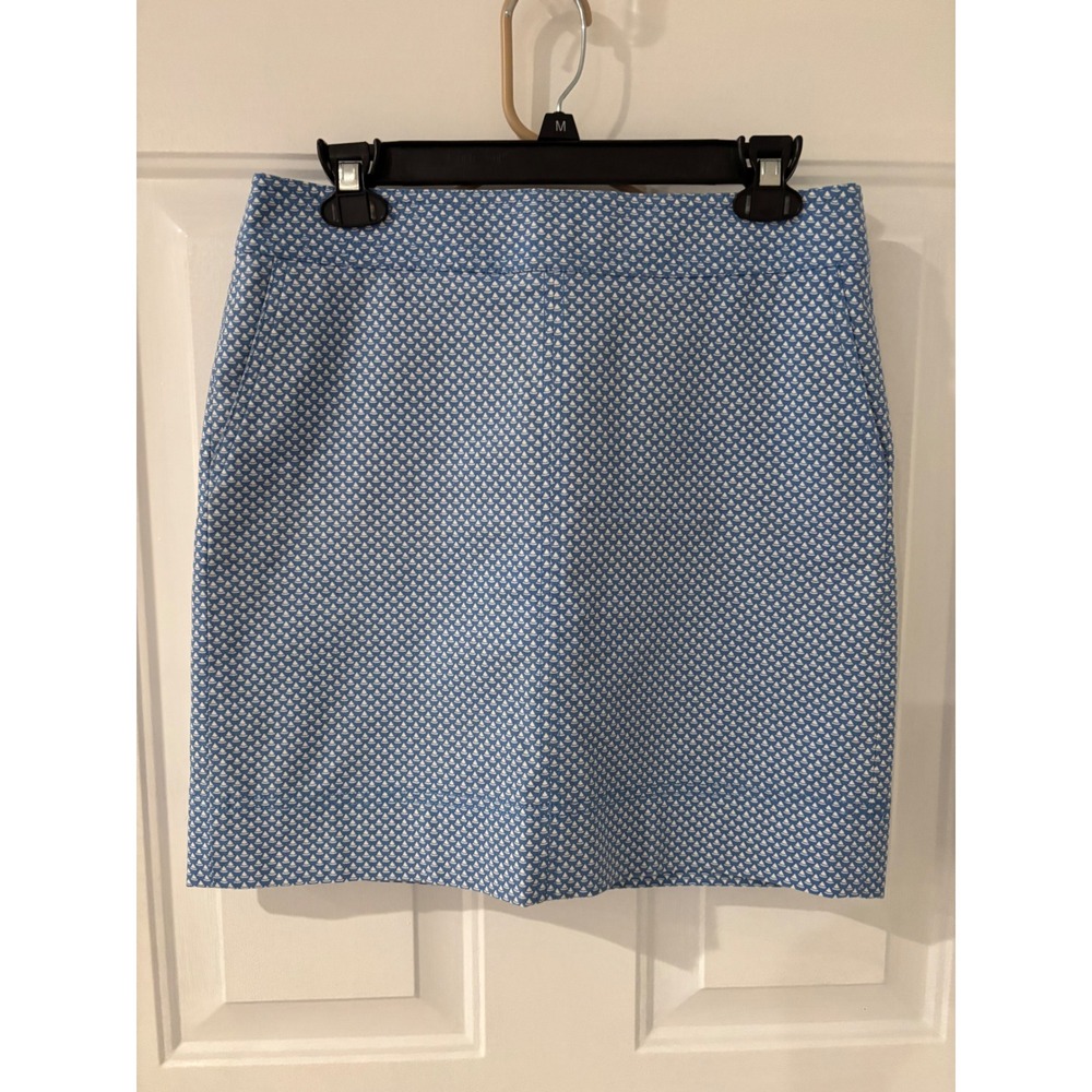 Talbots‎ Sailboat Print Skirt Casual Lined Summer Size 6P